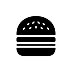 Burger icon vector for web and mobile app. burger sign and symbol. hamburger