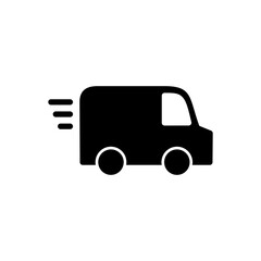Delivery truck icon vector for web and mobile app. Delivery truck sign and symbol. Shipping fast delivery icon