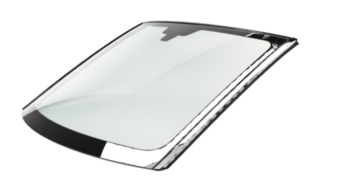 Car Windshield with Rain Sensor Isolated glass automotive isolated on a transparent background