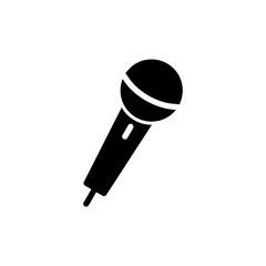 Microphone icon vector for web and mobile app. karaoke sign and symbol