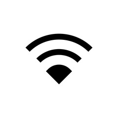 Wifi icon vector for web and mobile app. signal sign and symbol. Wireless  icon