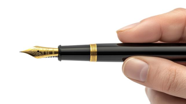 a hand holding a pen 