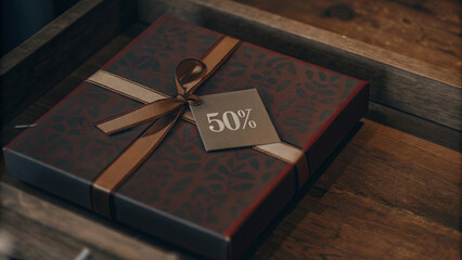 Black Friday or Cyber Monday Gift Concept