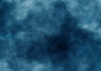 Blue watercolor texture background with soft cloudy pattern, abstract painted surface for design, banner, or presentation backdrop