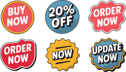 set of discount labels