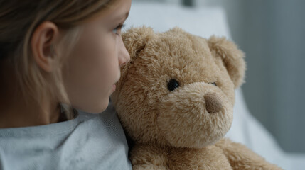 Soft light child hospital teddy bear comfort