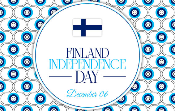 Finland independence day december six celebration flag culture tradition background pattern