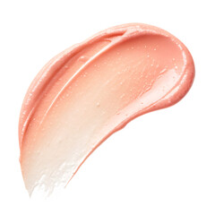 Peach cream blush smear isolated on transparent background png
