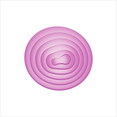 Onion Sliced Icon, Vegetable Icon