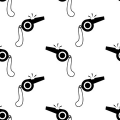 Whistle Icon Seamless Pattern