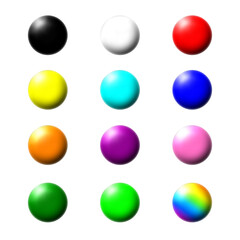 カラフルなボタン素材