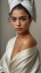 Portrait of a young Girl as a fashion model, still life photography