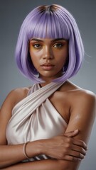 Portrait of a young Girl as a fashion model, still life photography