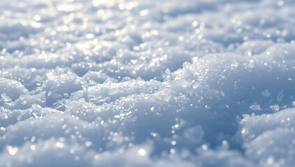 Obraz premium Close-Up of Glistening Ice Crystals in a Serene Winter Morning 