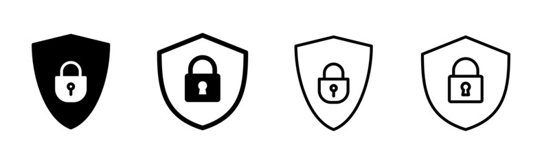 Security icon set. protection icon. privacy. vpn