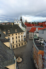 Aerial cityscape of Wroclaw in Poland
