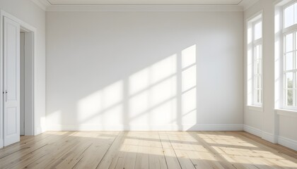 empty room with wooden floor