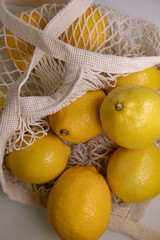 Fresh Lemons for Summer Lemonade – Bright Citrus Flat Lay with Copy Space