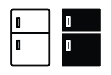 Simple Iconic Fridge Design in Black and White for Modern Kitchen Use