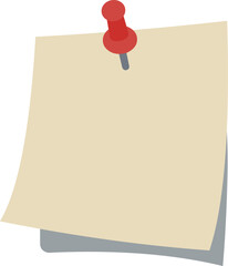 Versatile blank memo paper secured by a vibrant red thumbtack, perfect for reminders, notes, and brainstorming in modern business or personal organization.