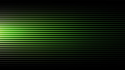 Abstract green and black horizontal lines with subtle light effects