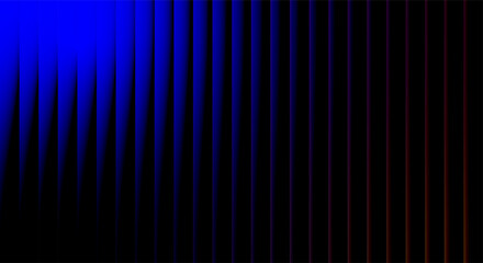Abstract vertical stripes of blue light fading to black