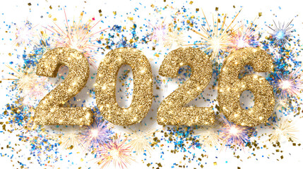 Elegant Happy New Year 2026 Celebration