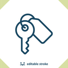 Key Icon. Keyring, Keychain