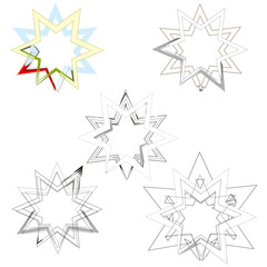 Diamond weave icon. Detailed vector pattern. Black outline shape. White background layout