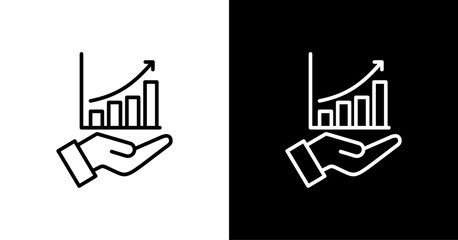 Obraz premium Progress White Icon Set Design