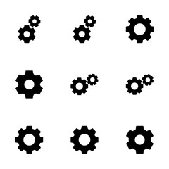 setting Icon vector isolated on white background. setting vector icon. Cog settings Icon Symbol. Gear