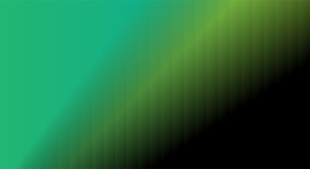 Abstract pixelated gradient transition from teal to green to black