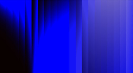 Abstract vertical streaks of vibrant blue light and shadow