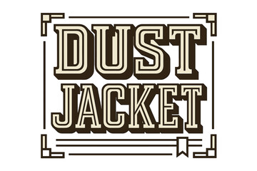 Geometric Block Lettering. Dust Jacket ? Bold Block Lettering; ultra-thick geometric letters with tiny squared serifs and heavy outer stroke; stacked block