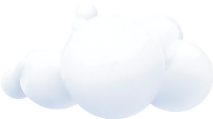 cute cloud cartoon 3d