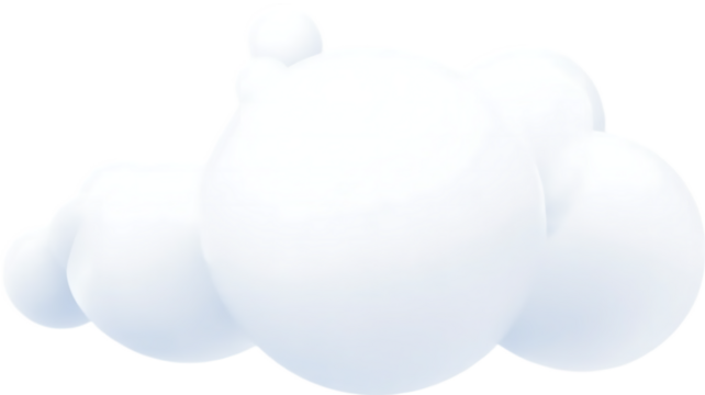 cute cloud cartoon 3d