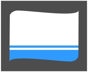 Altai National Europe Flag Ribbon Emblem Symbol Icon Vector Illustration Abstract Design Element