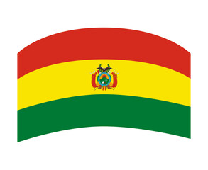 Bolivia Flag Symbol Icon Vector Illustration Abstract Design Element