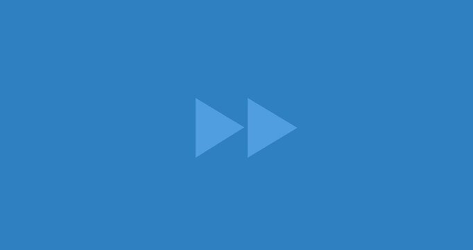 Multimedia animated icon animated high quality fast forward