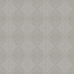 A seamless pattern of textured lines that form brown diamonds like batik. The beige background is decorated with vertical lines for textiles, wallpaper, wrapping paper, scarves, handkerchiefs, tile