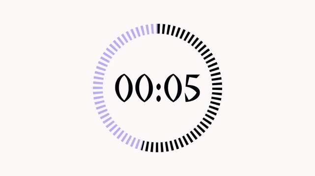 animation 10 seconds countdown timer  black background, 10 seconds countdown timer animation from 10 to 0 second on white background, 10 second countdown timer.