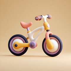 3d render of a bicycle