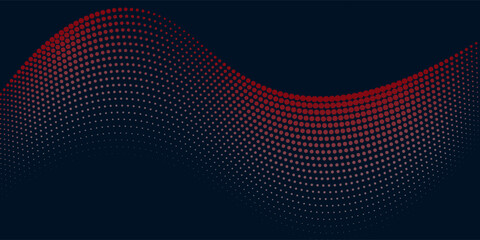 Abstract digital wave of particles. Futuristic point wave. Technology background vector. Vector illustration