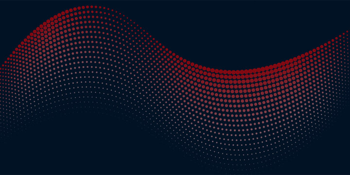 Abstract digital wave of particles. Futuristic point wave. Technology background vector. Vector illustration