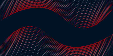 Abstract digital wave of particles. Futuristic point wave. Technology background vector. Vector illustration