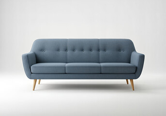 Stylish three-seater sofa with tufted detailing, perfect for modern living rooms or comfortable seating areas against a white background.