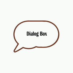 Fototapeta premium A dialog box vector design