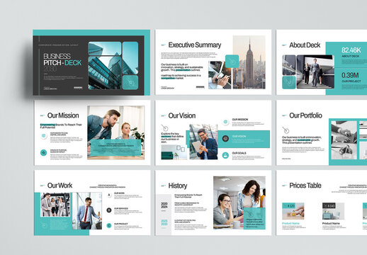 Business Pitch deck Presentation Template