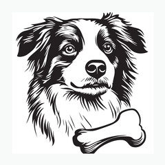 vector illustration of a dog