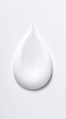 Creamy Droplet: A macro shot captures the smooth, pearly texture of a single drop of cream, highlighting its elegant shape and subtle sheen.